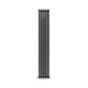 Радиатор дизайнерский Ideale Gloria 12 5/1800 черный глянец