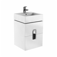 Шкафчик підвісний під умивальник Kolo Twins 50x57x46 білий глянець (89489)