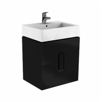 Шкафчик підвісний під умивальник Kolo Twins 60x57x46 чорний матовий (89494) Шкафчик підвісний під умивальник Kolo Twins 60x57x46 чорний матовий (89494)