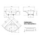 Ванна KALDEWEI PUNTA DUO 3+подушка+панель 140x140 mod 910-3 (228348030001)