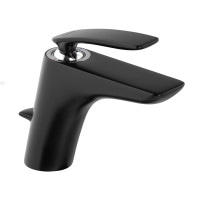 Змішувач для умивальника Kludi Balance чорний матовий/хром, з д / к (520238775)