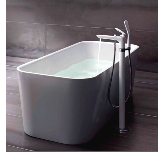 Підлоговий змішувач для ванни і душу Kludi Balance білий/хром (525909175)