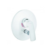 Змішувач для ванни і душу прихованого монтажу Kludi Balance білий/хром (526509175)