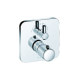 Змішувач для ванни і душу прихованого монтажу з термостатом Kludi E2 хром (498300575)