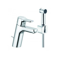 Змішувач для умивальника з душовою гігієнічною гарнітурою Kludi Pure Easy 100 хром , з д/к (372590565)