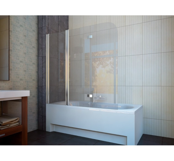 Штора для ванны Koller Pool 150x140 Clear прозрачное/левая QP96