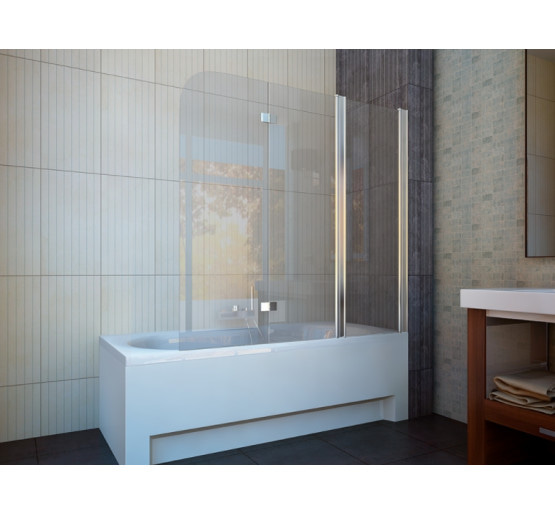 Штора для ванни Koller Pool 150x140 Clear прозоре/права QP96
