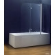 Штора для ванны Koller Pool 150x140 Clear прозрачное/права QP96