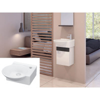 Раковина Idevit Myra Mini 36 з отвором під змішувач з правої сторони  (0201-0365)