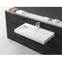 Раковина з штучного каменя Asignatura Stream 90 біла матова (35721804)