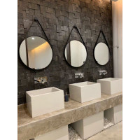 Дзеркало Asignatura Unique 60 см LED чорний матовий (85401802)