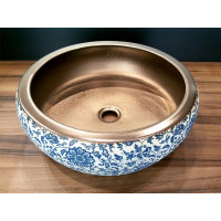 Раковина на стільницю Newarc 5060 бронза/декор