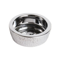 Раковина на столешницу Newarc 5065CR серебро/декор