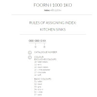 Кухонная мойка Marmorin FOORN I 1000 1KO 1000x500 (450 113 0xx)