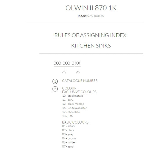 Кухонна мийка Marmorin OLWIN I 870 1K 870x450 (525 103 0XX)