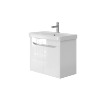 Комплект тумба Ювента Ливорно Lvr-70 белая с раковиной Luxury 70 белая