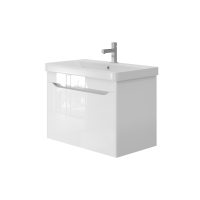 Комплект тумба Ювента Livorno Lvr-80 біла з раковиною Luxury 80 біла