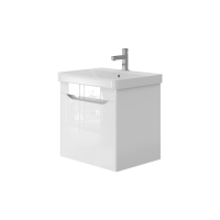 Комплект тумба Ювента Ливорно Lvr-60 белая с раковиной Luxury 60 белая