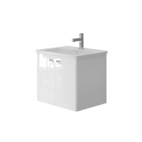 Комплект тумба Ювента Novara Nv-60 біла з раковиною Urban-60 біла