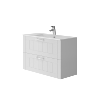 Комплект тумба Ювента Oscar Osc-80 біла з раковиною Tampa-80 біла