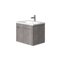 Комплект тумба Ювента Tivoli Tv-65 дуб трюфель з раковиною Soft 65 біла