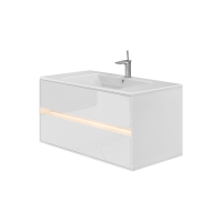 Комплект тумба Botticelli Torino Tr-100 біла з умивальником "Marlen-100"