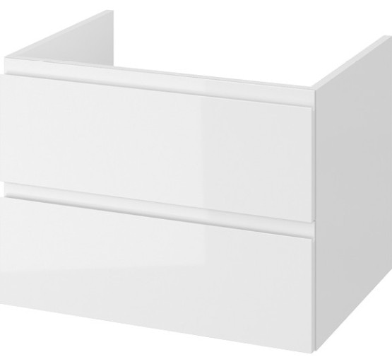  шкафчик под умывальник на столешницу Cersanit MODUO 80 с отверстием для сифона белая 