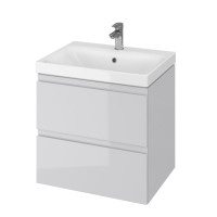 шафка під умивальник на стільницю Cersanit MODUO 60 з отвором для сифона сіра