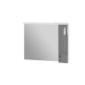 Зеркальный шкаф Trento TrnMC-100 правый серый