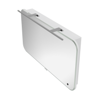 Дзеркальна шафа Botticelli Velluto VltMC-100 біла