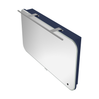 Дзеркальна шафа Botticelli Velluto VltMC-100 синя