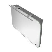 Дзеркальна шафа Botticelli Velluto VltMC-100 сіра