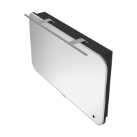 Дзеркальна шафа Botticelli Velluto VltMC-100 чорна