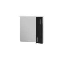 Дзеркальна шафа Trento TrnMC-75 права чорна