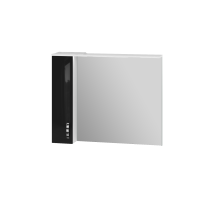 Зеркальный шкаф Trento TrnMC-100 левый черный