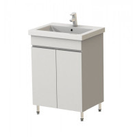 Тумба Ювента Ariadna Ар2-60 с умывальником Como 60 белая