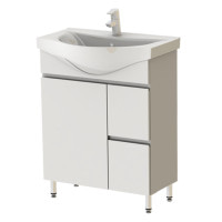 Тумба Ювента Monika M3-65 з раковиною Vittoria 65 біла