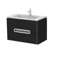 Тумба Ювента Prato Рr-75 black з умивальником Atria 75
