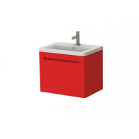 Тумба Ювента Tivoli Tv-65 з раковиною Soft 65 червона