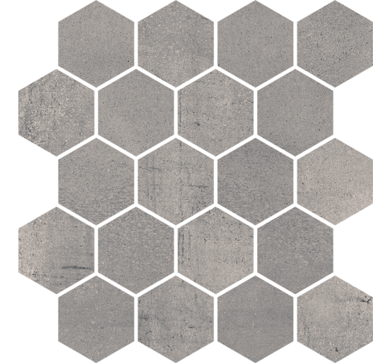 Мозаика My Way Paradyz Space Grafit Mozaika Cięta Hexagon Mat. 25,8x28 