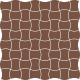 Мозаика Paradyz Modernizm Brown Mozaika Prasowana K. 3,6x4,4 30,9x30,9