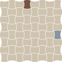 Мозаїка Paradyz Modernizm Bianco Mozaika Prasowana K.3,6x4,4 Mix A  30,9x30,9