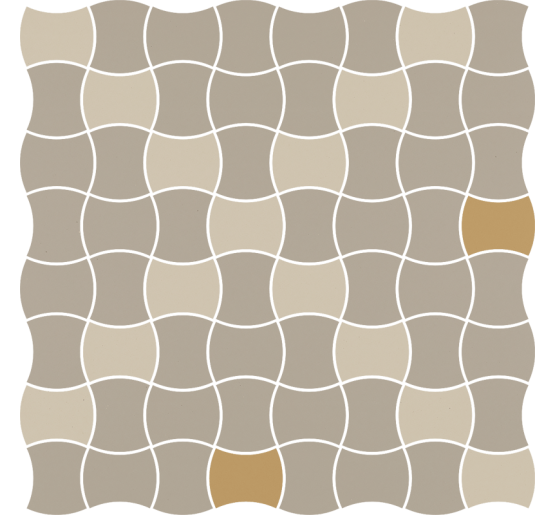 Мозаїка Paradyz Modernizm Bianco Mozaika Prasowana K.3,6x4,4 Mix D  30,9x30,9
