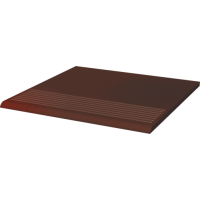 Ступень рифленая гладкая Paradyz Cloud Brown 30x30