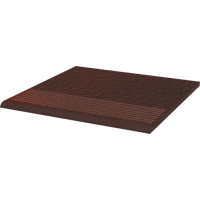 Ступень рифленая структурная Paradyz Cloud Brown 30x30