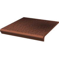 Ступенька с капиносом прямая структурная Paradyz Cloud Rosa 30x33