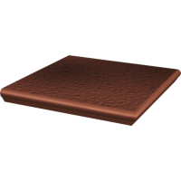 Ступенька с капиносом угловая структурная Paradyz Cloud 33x33 Rosa