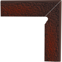 Цоколь Paradyz Cloud Brown структурный правый двоелементний лестничный 30x30