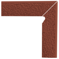 Цоколь Paradyz Natural Rosa Duro правий структурний двохелементний сходовий 30x30