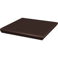 Ступень угловая с капиносом Paradyz Natural Brown структурная 33x33